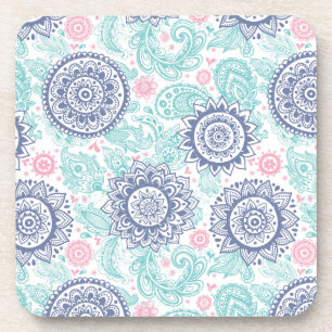 Porta-copo Padrão de Paisley Étnico