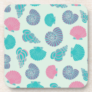 Porta-copo Padrão de Pastel Seashell 1