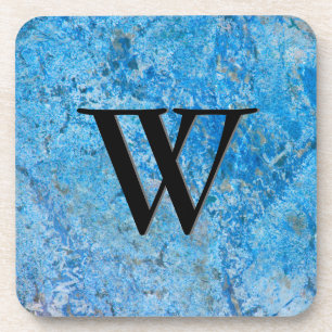 Porta-copo Padrão de Pedra Gem, Granito Azul e Onyx Preto