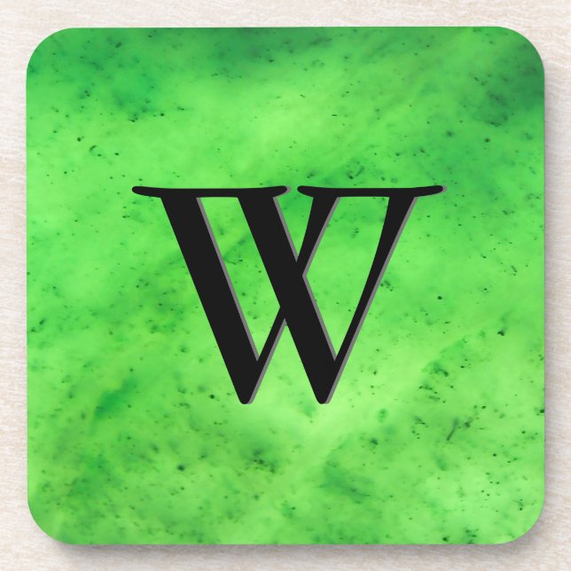 Porta-copo Padrão de Pedra Gem, Jade de Verde limão e Onyx Pr (Frente)