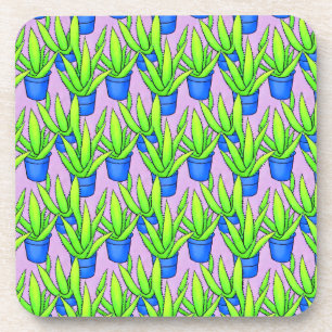 Porta-copo Padrão de Plantas de Aloe Vera