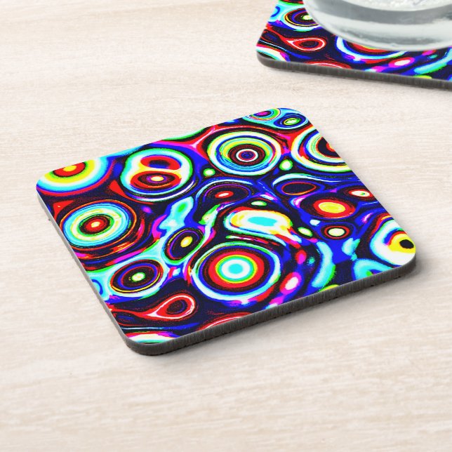 Porta-copo Padrão de pulso de neon vibrante (Left Side)