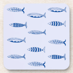 Porta-copo Padrão de Sardinhas