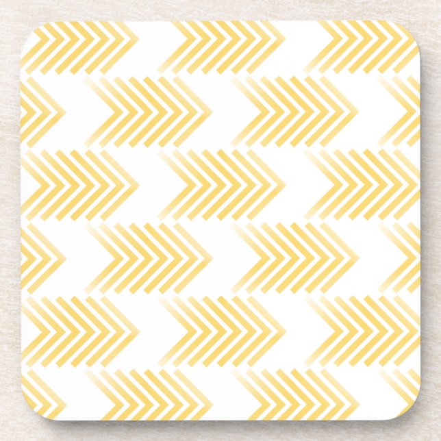 Porta-copo Padrão de Seta Tribal Amarelo (Frente)