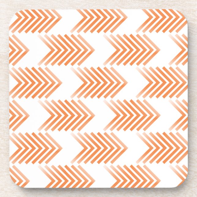 Porta-copo Padrão de Seta Tribal Laranja (Frente)