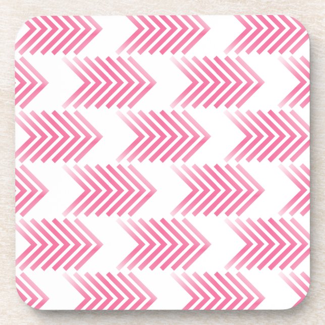 Porta-copo Padrão de Seta Tribal Rosa (Frente)