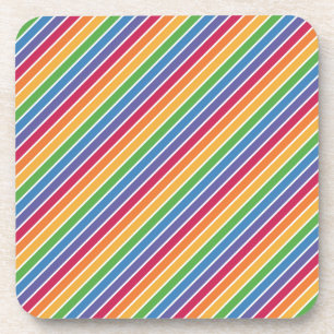 Porta-copo Padrão de Stripes do Arco-Íris