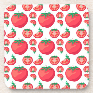Porta-copo Padrão de Tomate Vermelho Tão Engraçado