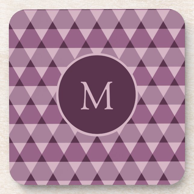 Porta-copo Padrão de triângulos (Frente)