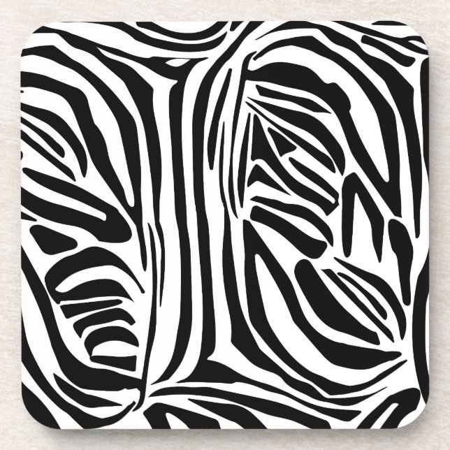 Porta-copo Padrão de zebra (Frente)