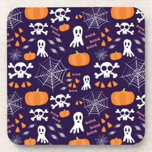 Porta-copo Padrão Divertido de Halloween