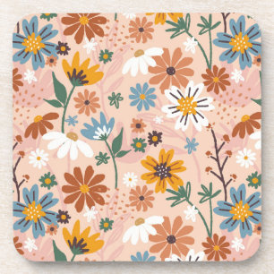 Porta-copo Padrão Floral Abstrato Pintado à Mão- 23136