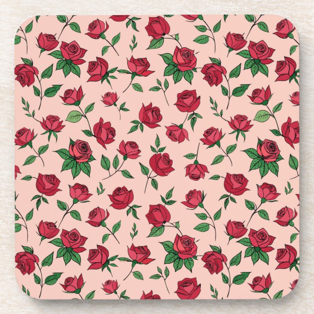 Porta-copo Padrão Floral Colorido (Frente)