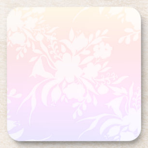 Porta-copo Padrão floral elegante em cor pastel Sle laptop