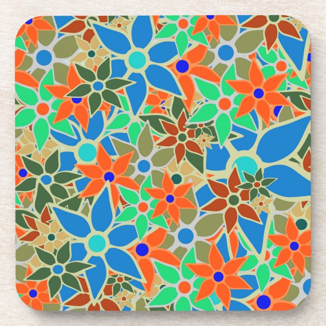 Porta-copo Padrão Floral Trendy #3 (Frente)