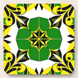 Porta-copo Padrão Geométrico Abstrato
