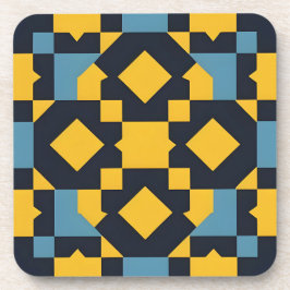 Porta-copo Padrão Geométrico de abstrato com Cores Vibrantes