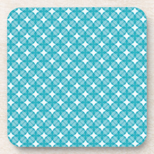 Porta-copo Padrão Gingham de Grade e Estrelas