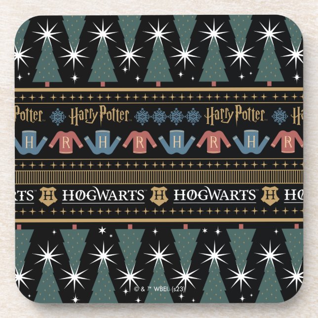 Porta-copo Padrão HARRY POTTER™ Holiday Sweater (Frente)