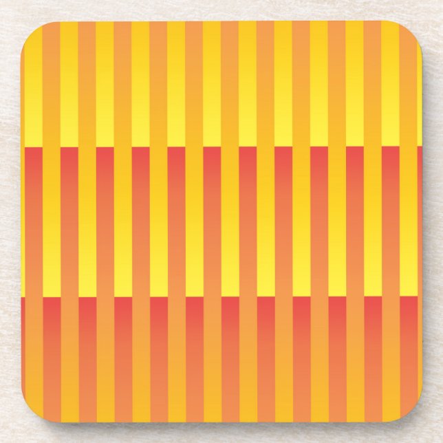 Porta-copo Padrão Laranja Amarelo Strike (Frente)