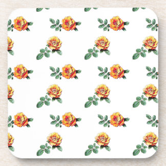 Porta-copo padrão laranja rosa