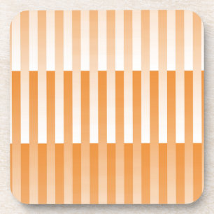 Porta-copo Padrão Listrado Laranja Branco