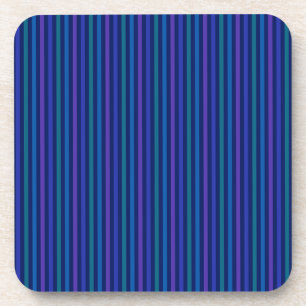 Porta-copo Padrão Listrado Vertical Azul Verde Roxo