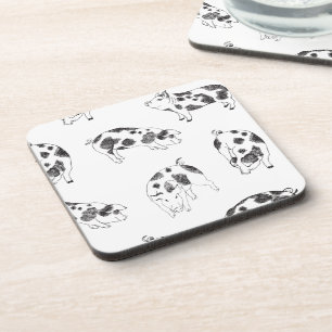 Porta-copo Padrão Minimalista de Linha de Porco Cottagecore V