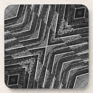 Porta-copo Padrão moderno de aço abstrato