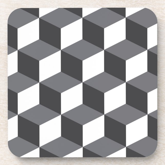 Porta-copo Padrão moderno, simples, arquitetônico urbano (Frente)