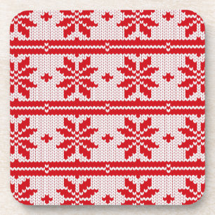 Porta-copo Padrão perfeito de knitting do Xmas 1 + suas ideia