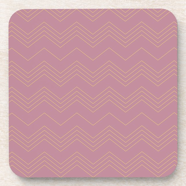 Porta-copo Padrão rosa, simples, moderno, legal, tradicional  (Frente)