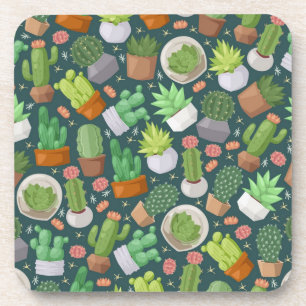Porta-copo Padrão vegetal