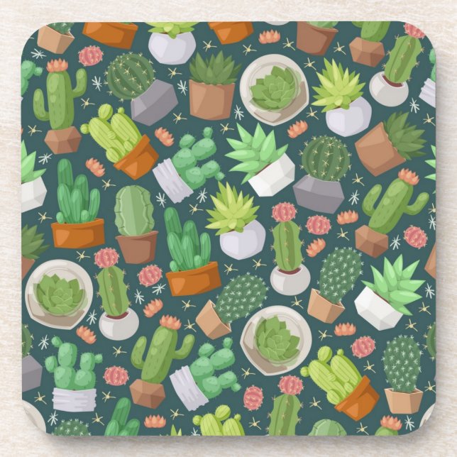 Porta-copo Padrão vegetal (Frente)