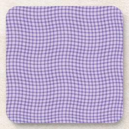 Porta-copo Padrão xadrezinho xadrez roxo sem emendas