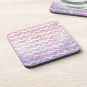 Porta-copo Padrão Zig Zag Rosa claro