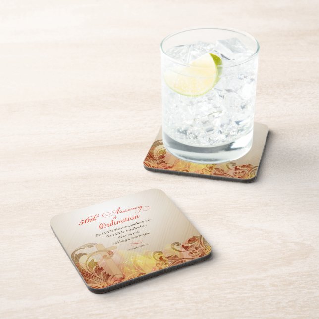 Porta-copo Padre, 50º Aniversário da Bênção da Ordenação (Lado Direito)