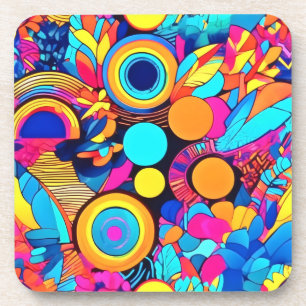 Porta-copo Padrões de Abstrato geometria vibrantes