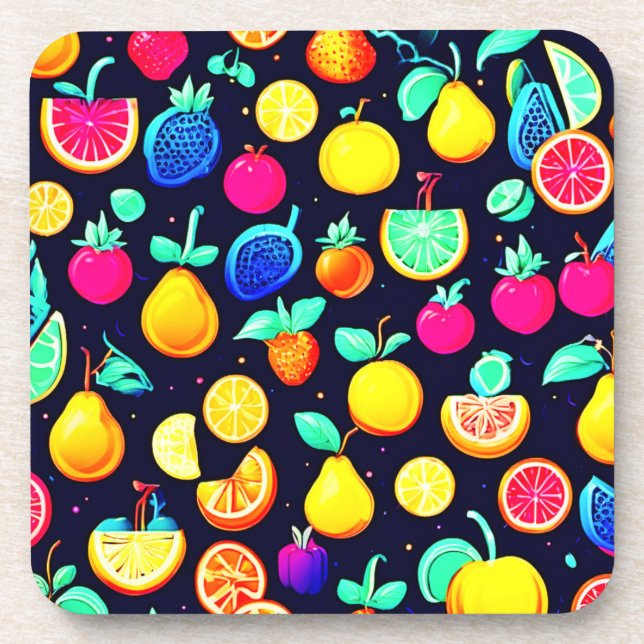 Porta-copo Padrões de Colheita Tropical (Frente)