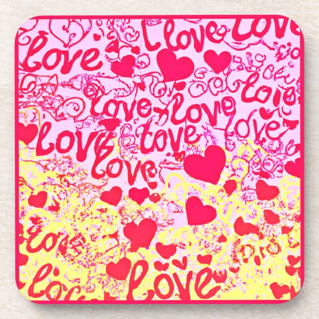 Porta-copo Padrões de Cores Vibrantes (Frente)