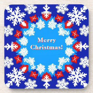 Porta-copo Padrões de Floco de Neve e Presentes