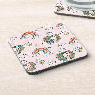 Porta-copo Padrões do Coração do Arco-Íris e Arco-Íris