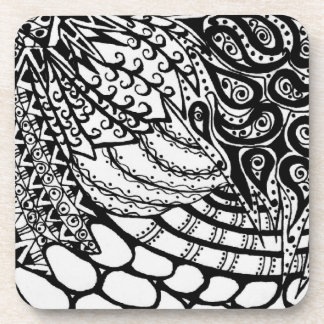Porta-copo Padrões Zen Tangle