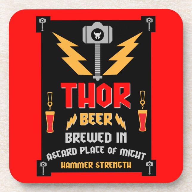 Porta-copo Paganismo Germânico Thor Beer (Frente)