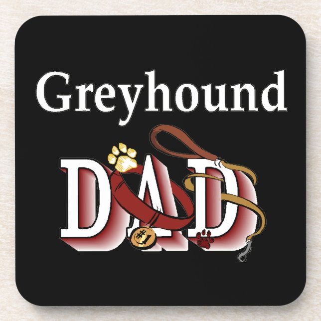 Porta-copo Pai de Cachorro Greyhound (Frente)
