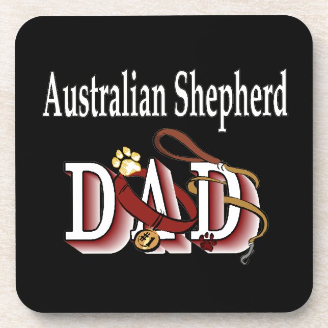 Porta-copo Pai Shepherd australiano (Frente)