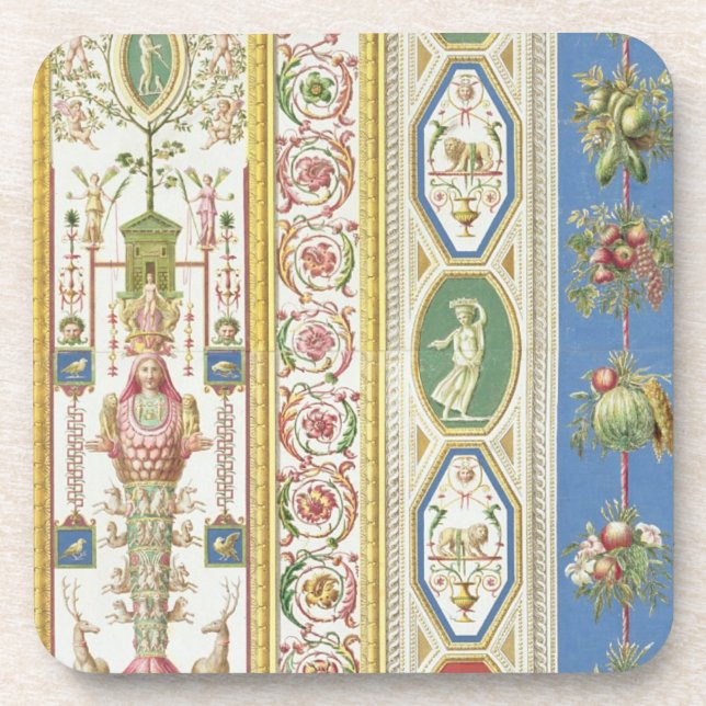 Porta-copo Painel do Loggia de Raphael no vaticano, engr (Frente)