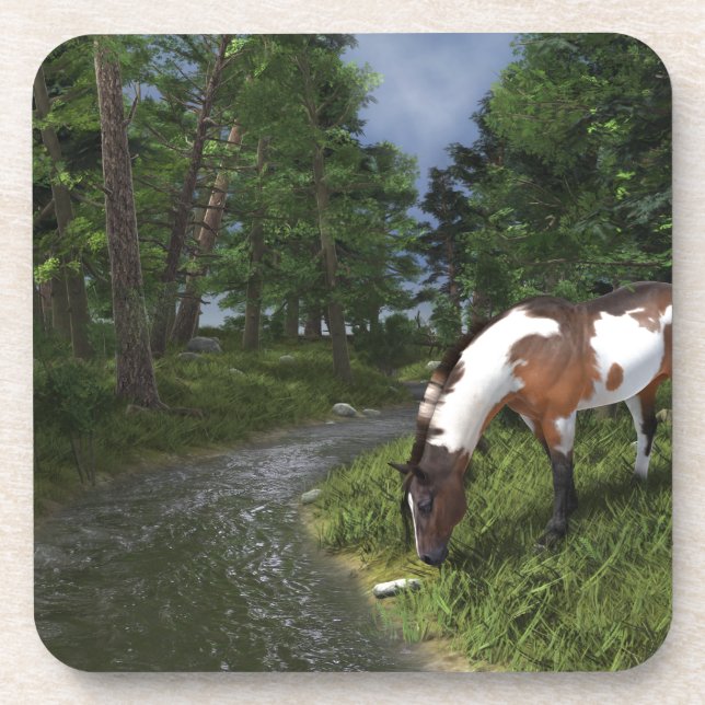 Porta-copo Paint Horse por Forest Stream (Frente)