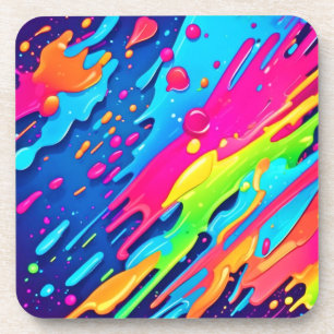 Porta-copo Paint Splatter colorido