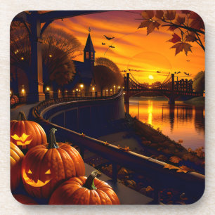 Porta-copo Paisagem de Halloween Dois